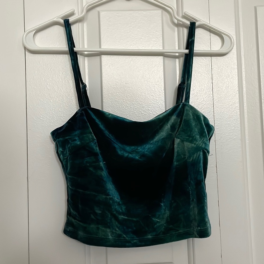 FOREVER 21™ EMERALD VELVET TANK TOP